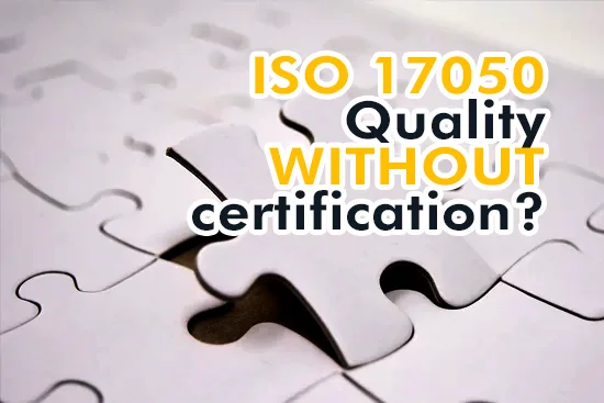 ISO 17050 - Declaration of Conformity