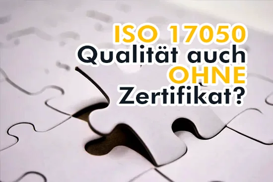 ISO 17050 - Konformitätserklärung